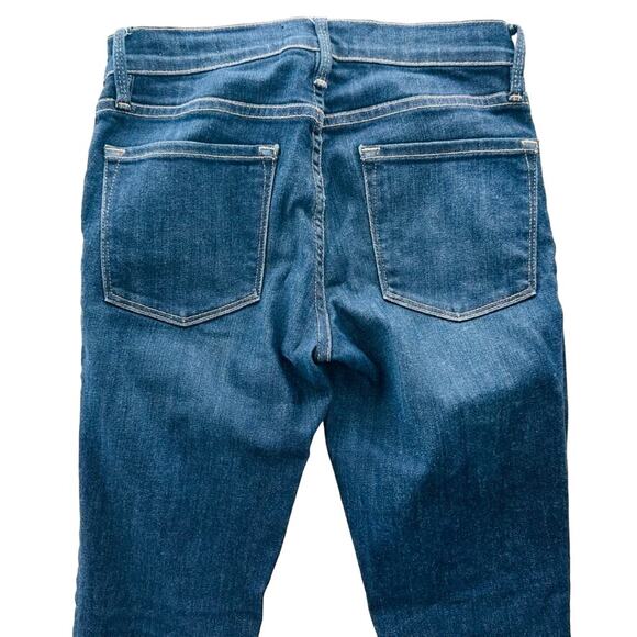 FRAME Denim Le Skinny De Jeanne Size 26 Queens Way Dark Wash 7/8 High Rise - Picture 7 of 8